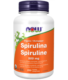 NOW Foods spiruline 500 mg