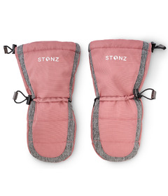 Stonz Snow Mitts Dusty Rose and Grey