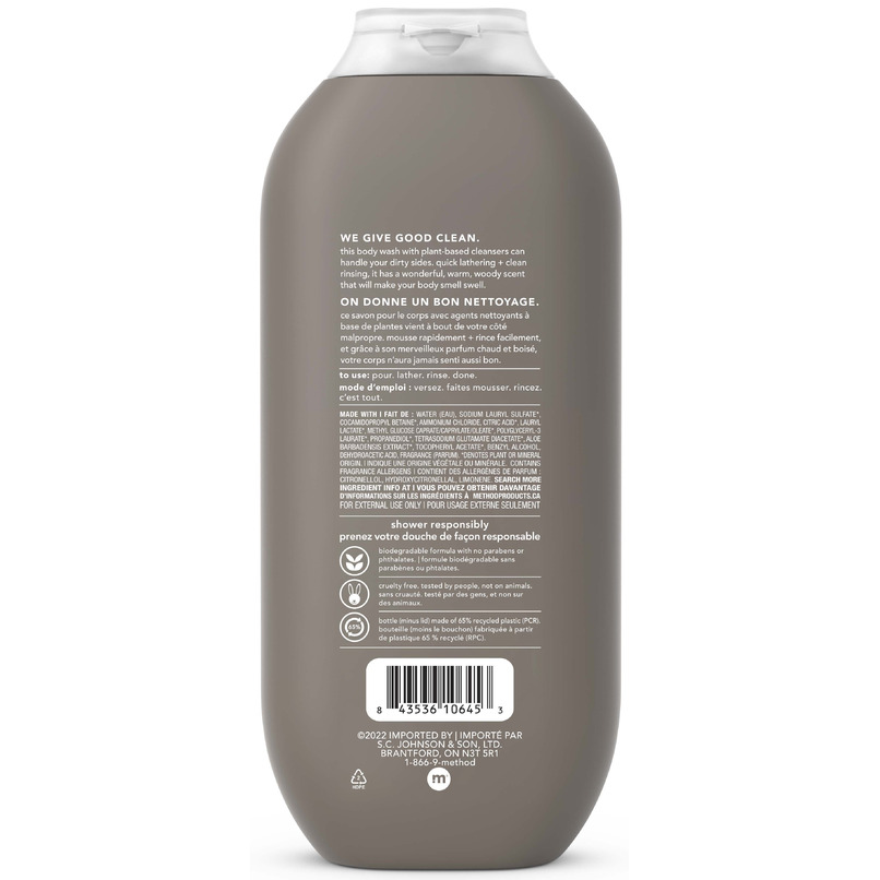 Buy Method Men's Body Wash Cedar Cypress at Well.ca | Free