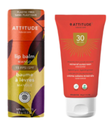 ATTITUDE SPF 30 Mineral Sunscreen & SPF 15 Lip Balm Bundle