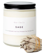 Wax + Fire Soy Candle Sage