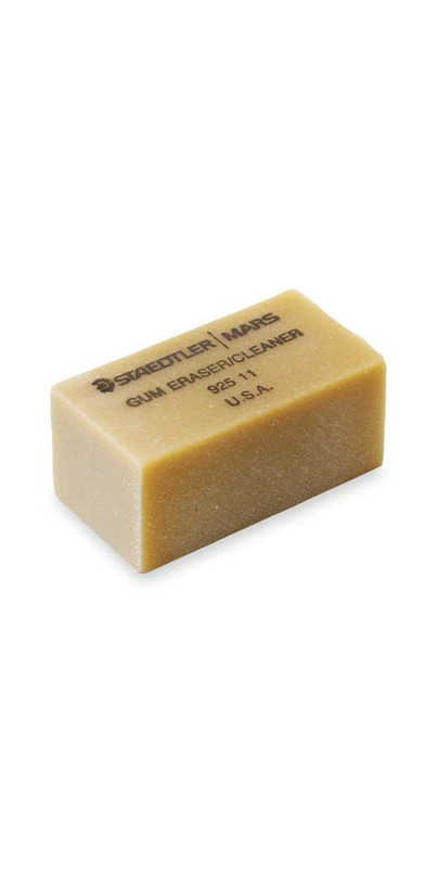 Staedtler Art Gum Eraser - 1x2 Inch, Smudge-Free Cleaning For Paper, Leather, Fabric, 12 Per Box - View #2