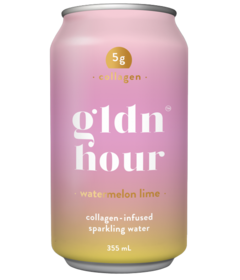 Gldn Hour Collagen Infused Sparkling Water Watermelon Lime