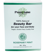 Penny Lane Organics 100% Natural Beauty Bar Rosemary Mint