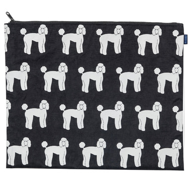 Buy Baggu Large Flat Zip Pouch Black Poodle at Well.ca | Free Shipping ...