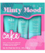 Coffret Lotion pour le corps et pour la crème pour les pieds Cake Beauty Minty Mood