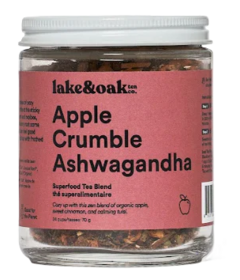 Lake & Oak Tea Co. Superfood Tea Blend Apple Crumble Ashwagandha