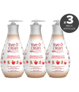 Offre groupée de savon liquide hydratant pour les mains Live Clean Gingerbread Latte