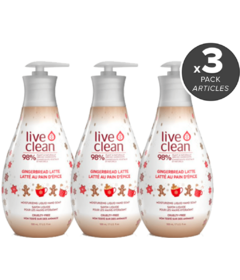 Live Clean Moisturizing Liquid Hand Soap Gingerbread Latte Bundle