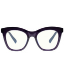 The Book Club Le Specs Blue Light Glasses Harlots Bed Deep Purple