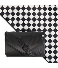 Tiny Twinkle Outdoor Blanket Black Checkers