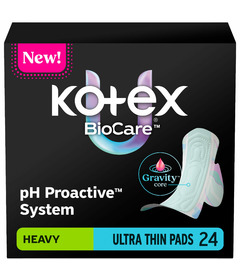 U by KOTEX BioCare Ultra-Thin Winged Heavy Pads