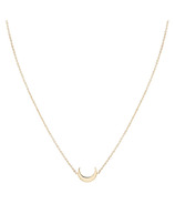 Bluboho Everyday Little Crescent Moon Necklace 14K Yellow Gold