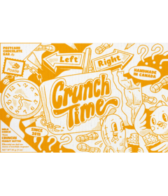 Postie Postcard Chocolate Bar Crunch Time Crunchy Peanut Butter