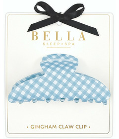 Bella Sleep & Spa Claw Clip Blue Gingham