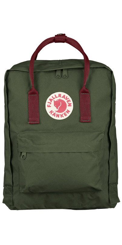 Fjallraven Kanken Backpack Forest Green Ox Red