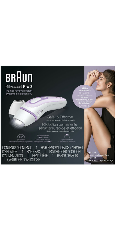 Braun IPL Hair Removal for Women and Men, Silk Expert Pro 3 PL3111
