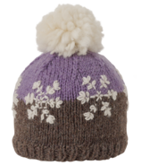 Tuque Ambler pour enfants avec flocons de neige mauve