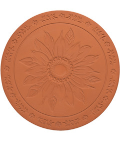 image of Now Designs By Danica Terracotta Bread Warming Stone Sunflower Splendor with sku:334847