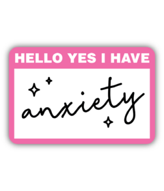 Stickers Northwest Anxiety Name Tag Sticker