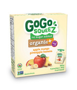 GoGo Squeez Organic+ Pomme Mangue Ananas Banane