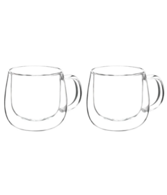GROSCHE Fresno Double Wall Glass Mugs Set