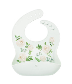 Glitter & Spice Silicone Food Bib Vintage Floral