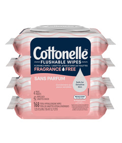 Cottonelle Wipes Flushable Fragrance Free