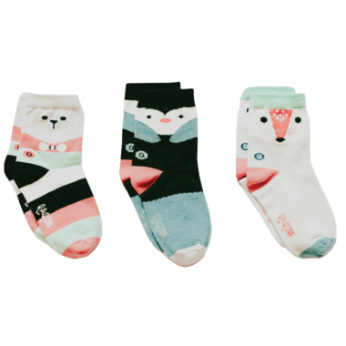 Buy Q for Quinn Organic Cotton Socks Artic Animals Socks at Well