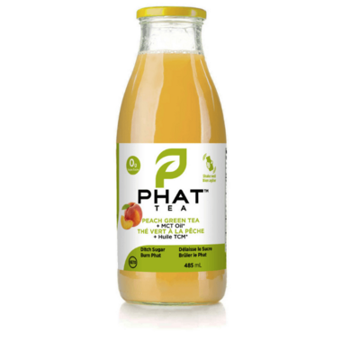 Phat Tea Peach Green Tea Pink Salt & MCT Oil Phat Tea Peach Green Tea Pink Salt & MCT Oil