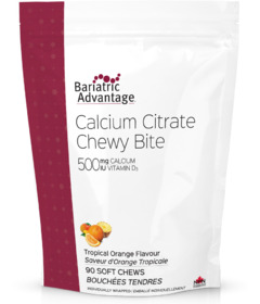 Metagenics Calcium Citrate Chewy Bites Tropical Orange