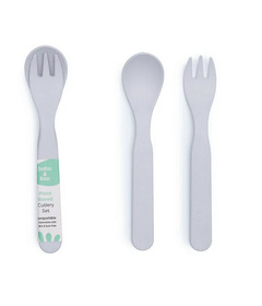 bobo&boo Plant-Based Cutlery Grey
