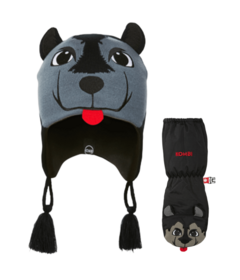 Kombi Children The Animal Family Willy The Wolf Mitt & Hat Bundle