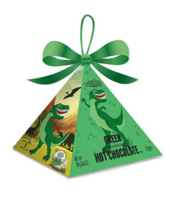 image of Gourmet Du Village Hot Chocolate Dino Pyramid Ornament with sku:221865