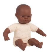 Miniland Soft Body African American Baby Doll