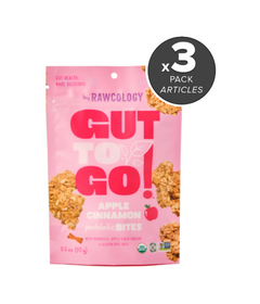 Rawcology Gut To Go Probiotic Bites Apple Cinnamon Bundle