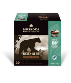 Muskoka Roastery Coffee Co. Single Serve Pods Black Bear Dark