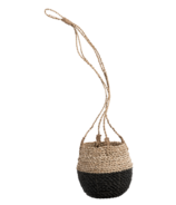 Pokoloko Hanging Pot Basket Natural/Black