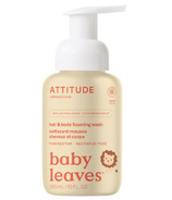 ATTITUDE savon moussant 2-en-1 Baby Leaves nectar de poire