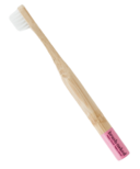 Brosse à dents pour enfants souple et rose de Naked Bamboo