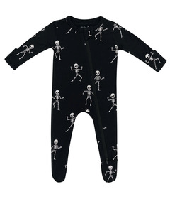 Kyte BABY Zippered Footie Skeleton