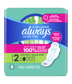 Always Ultra Thin Long Super Pads
