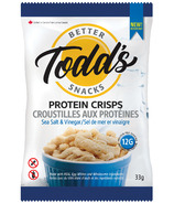 Todd's Better Snacks Protein Crisps Salt & Vinegar