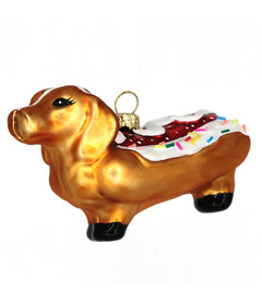 CHIVE Weiner Dog Sprinkles Ornament