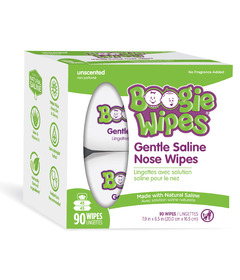 Boogie Saline Nose Wipes Unscented
