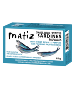 Matiz Petites sardines sauvages Poivrons piquillo doux