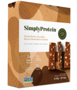 Simply Protein barres de collation à base de plantes au beurre de cacahuète et au chocolat