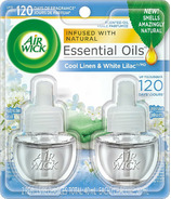 Air Wick Plug-in Air Freshener Scented Oil Refill Cool Linen & White Lilac