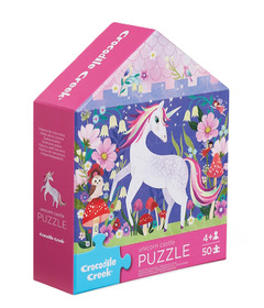 Crocodile Creek Flat House Puzzle Unicorn Castle