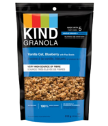 KIND Granola à grains entiers à la vanille et aux bleuets avec des graines de lin
